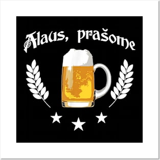 Alaus Prasome Beer Please Lithuanian Language Trip Posters and Art